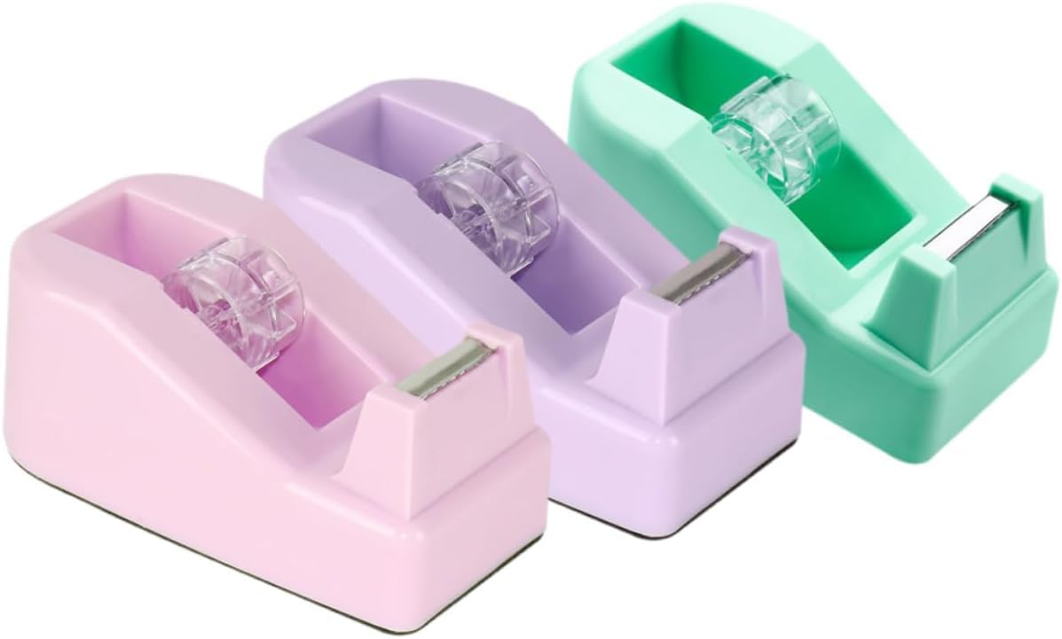 Amazon.co.jp: 3個 テープカッター テープディスペンサーデスク